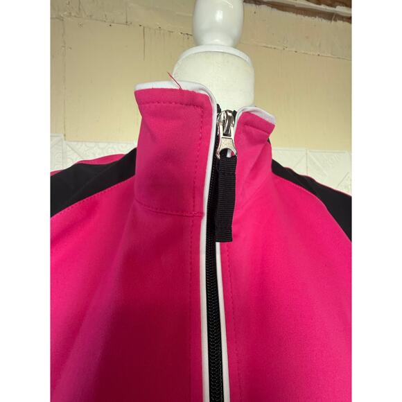Jacket - Made for Life size Large pink  black athletic run warm up women's coat - Picture 10 of 12
